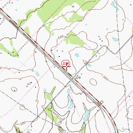 Topographic Map of Brazos County Constable's Office Precinct 1, TX