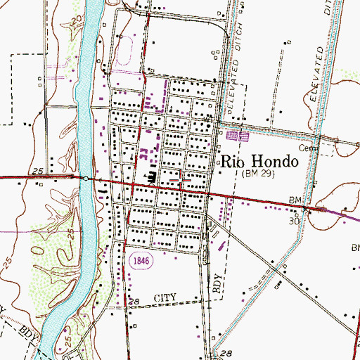 Topographic Map of Cameron County Constable's Office Precinct 4, TX