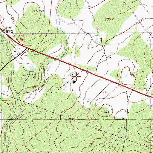 Topographic Map of Comal County Constable's Office Precinct 1, TX