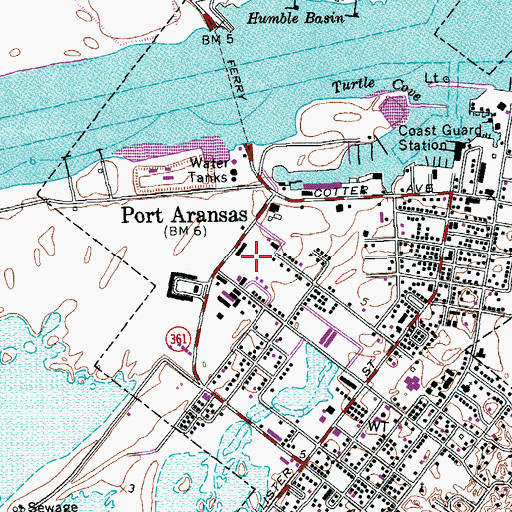 Topographic Map of Nueces County Constable's Office Precinct 4, TX
