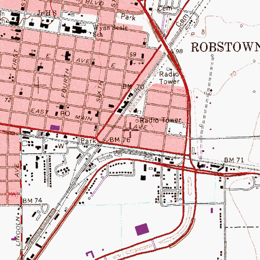 Topographic Map of Nueces County Constable's Office Precinct 5, TX