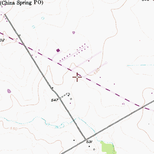 Topographic Map of McLennan County Constable's Office Precinct 4, TX