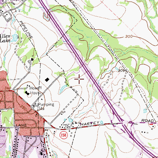 Topographic Map of Texas Highway Patrol Troopers Office, TX