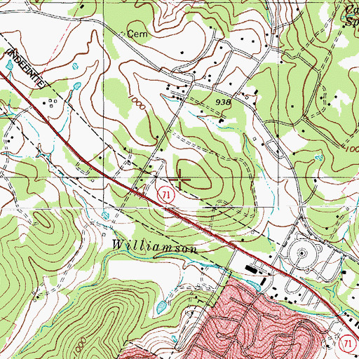 Topographic Map of Travis County Constable's Office Precinct 3, TX