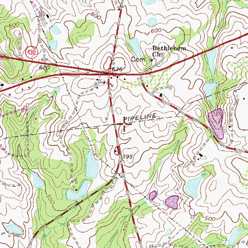 Topographic Map of Edgefield County Emergency Medical Services, SC