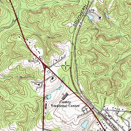 Topographic Map of Fairfield County Emergency Medical Services, SC