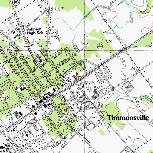 Topographic Map of Timmonsville Rescue Squad, SC