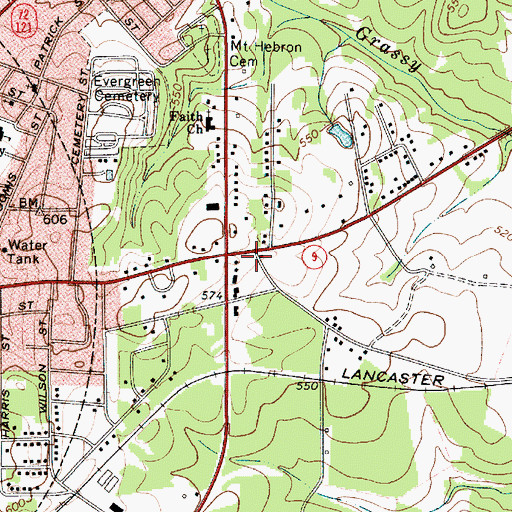 Topographic Map of Chester County Rescue Squad, SC