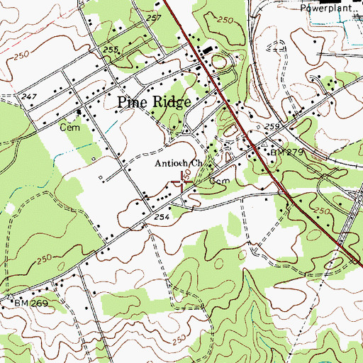 Topographic Map of Lake Robinson Rescue Squad, SC
