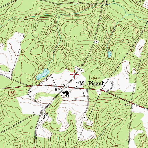 Topographic Map of Mount Pisgah Buffalo Rescue Squad, SC