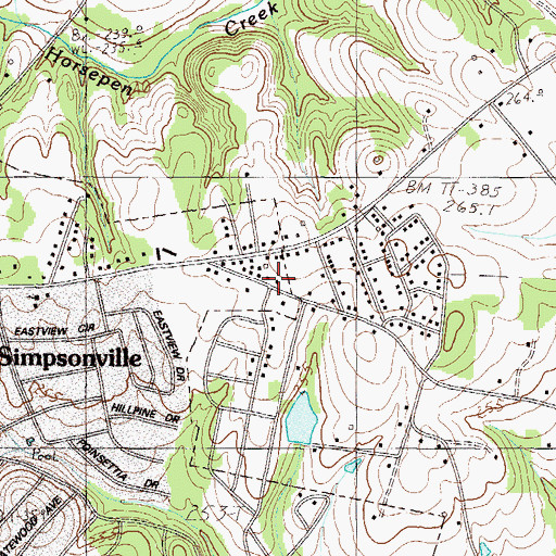 Topographic Map of Sure Trans Medical Transport, SC