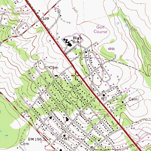 Topographic Map of Jackson First Alert Rescue Squad, SC