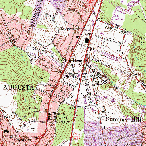 Topographic Map of Capital City Ambulance, SC