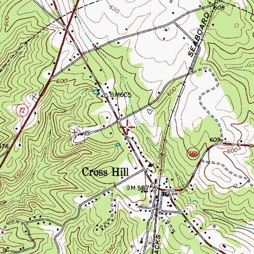 Topographic Map of Laurens County Emergency Medical Services Station 4, SC