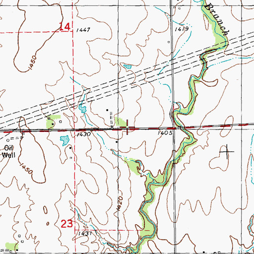 Topographic Map of Civil War Cemetery, KS