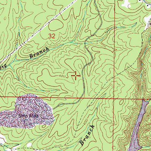 Topographic Map of Donaldson Correctional Facility, AL