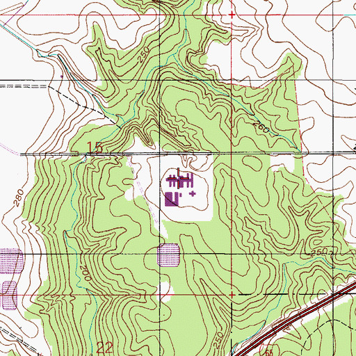 Topographic Map of William C Holman Correctional Facility, AL