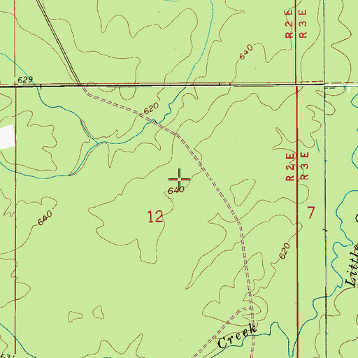 Topographic Map of Saint Clair Correctional Facility, AL