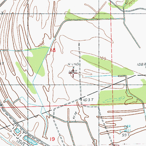 Topographic Map of Federal Correctional Institution Yazoo City Medium, MS