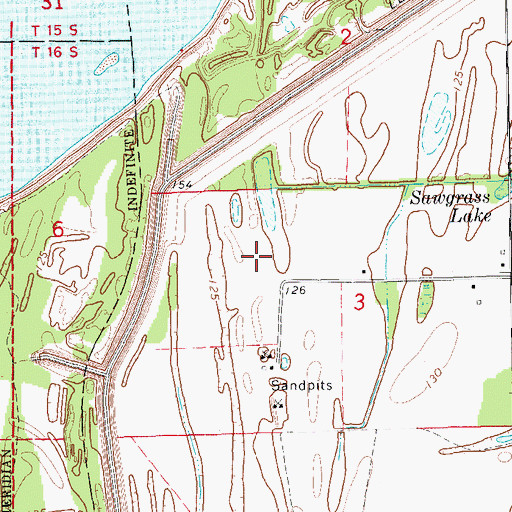 Topographic Map of Washington County Regional Correctional Facility, MS
