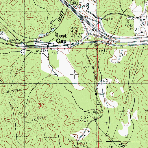 Topographic Map of East Mississippi Correctional Facility, MS