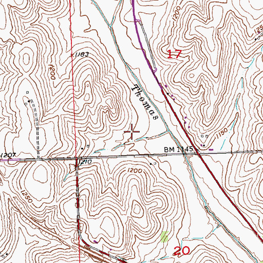 Topographic Map of Omaha Police Training Academy, NE