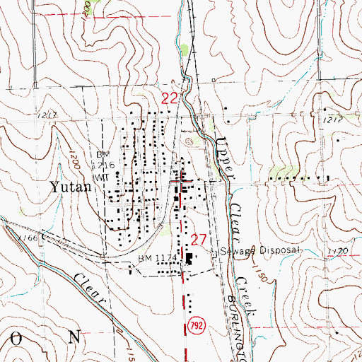 Topographic Map of Yutan Police Department, NE