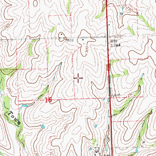 Topographic Map of Tecumseh State Correctional Institution, NE
