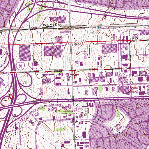 Topographic Map of Nebraska State Highway Patrol Troop A, NE