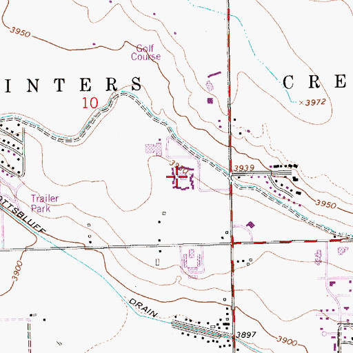 Topographic Map of Nebraska State Highway Patrol Troop E, NE
