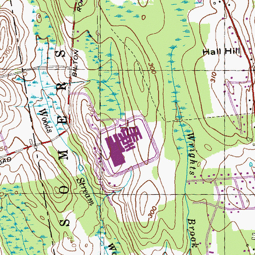 Topographic Map of Osborn Correctional Institution, CT