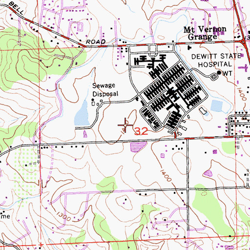 Topographic Map of Placer County Jail, CA