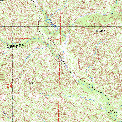 Topographic Map of Sycamore Canyon, CA