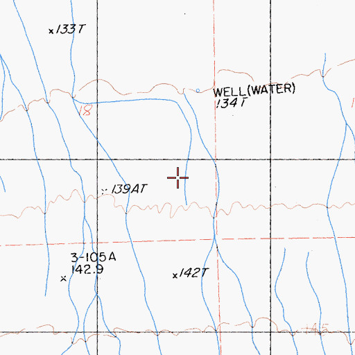Topographic Map of Ironwood State Prison, CA