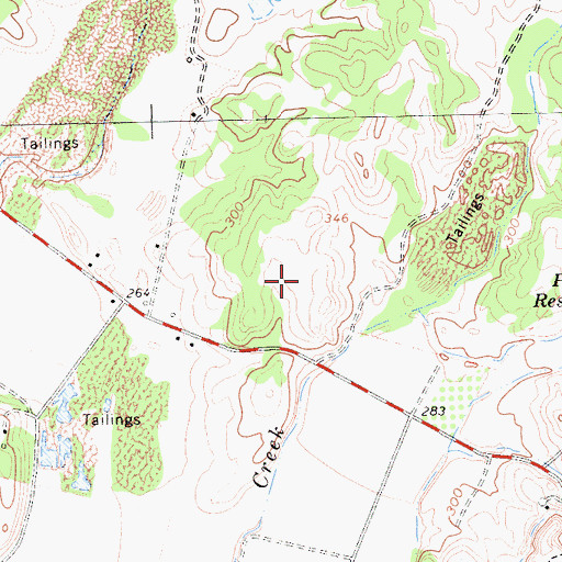 Topographic Map of Mule Creek State Prison, CA