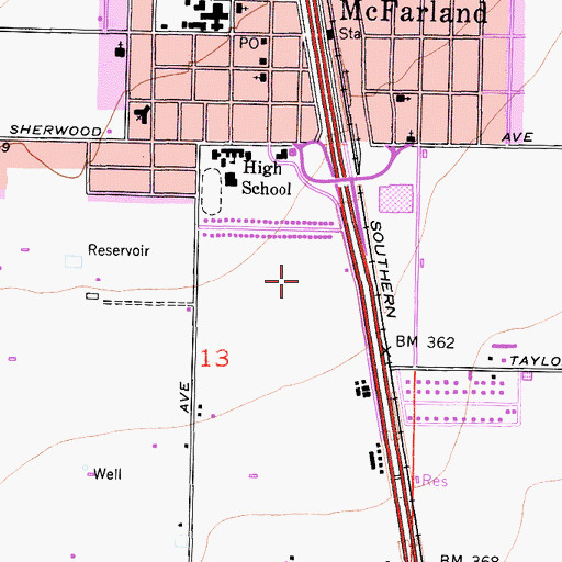 Topographic Map of Golden State Modified Community Correctional Facility, CA