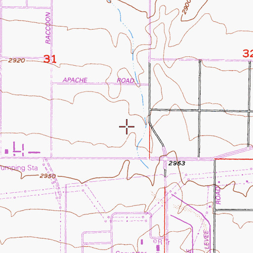 Topographic Map of Desert View Modified Community Correctional Facility, CA