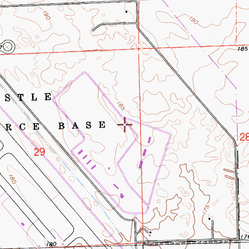 Topographic Map of United States Penitentiary Atwater, CA