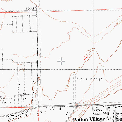 Topographic Map of Federal Correctional Institution Herlong, CA