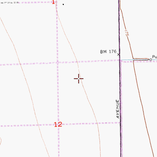 Topographic Map of Federal Correctional Institution Mendota, CA