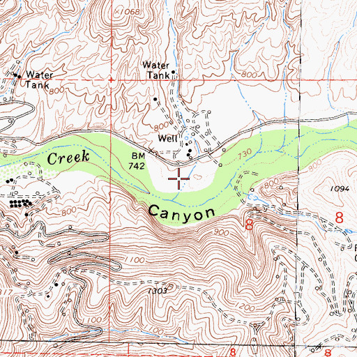 Topographic Map of Sycamore Canyon, CA