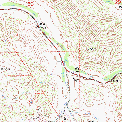 Topographic Map of Sycamore Canyon, CA