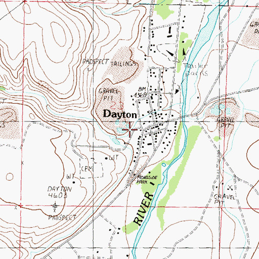 Topographic Map of Lyon County Sheriff Station, NV