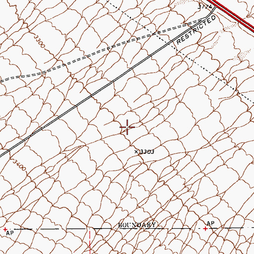 Topographic Map of Southern Desert Correctional Center, NV