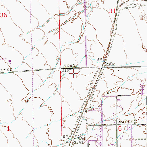 Topographic Map of Nevada Highway Patrol Southern Command, NV