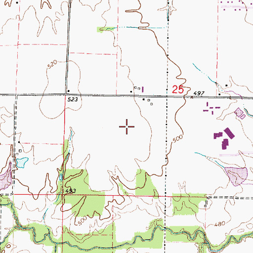 Topographic Map of Robinson Correctional Center, IL