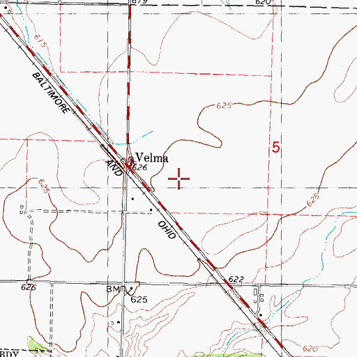 Topographic Map of Taylorville Correctional Center, IL
