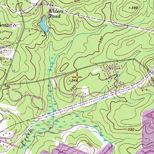 Topographic Map of Sandhills Post Office, SC