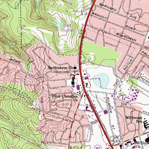 Topographic Map of Summerall Post Office, SC