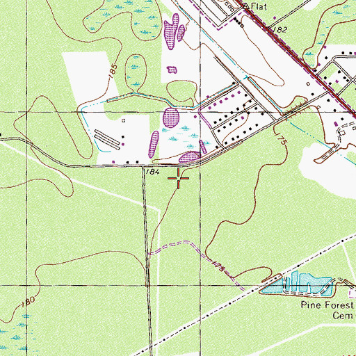 Topographic Map of Clinch County Elementary School, GA